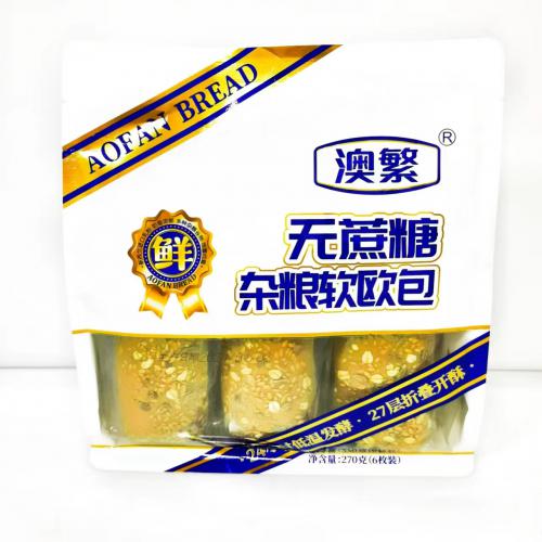 澳繁无蔗糖杂粮软欧包（6枚装）270g*...