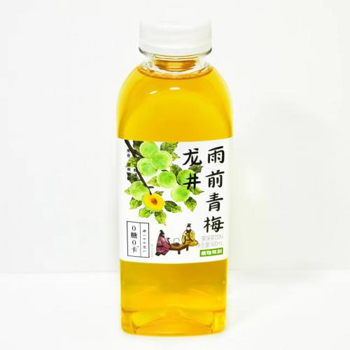 植物驾到龙井雨前青梅果味无糖茶饮料500ml*15瓶/件
