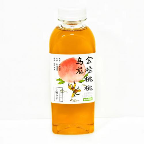 植物驾到乌龙金桂桃桃果味无糖茶饮料500ml*15瓶/件