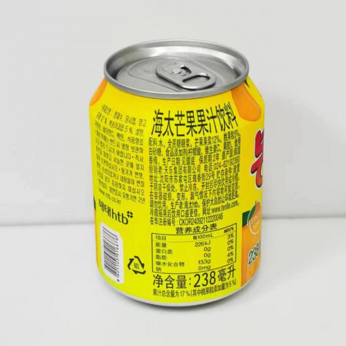 海太芒果果汁饮料238ml*12罐*6盒/件