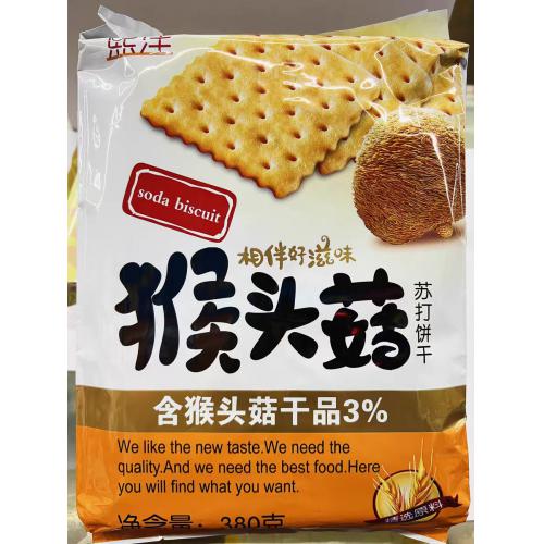 熙洋猴头菇苏打饼干380g*12包/件
