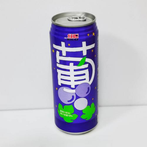 红牌葡萄汁饮料490ml*24罐/件