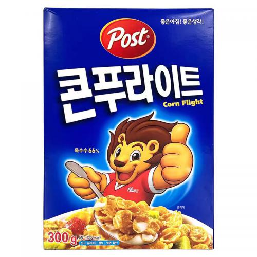 韩国Post浓香味早餐玉米片300g*10盒/件