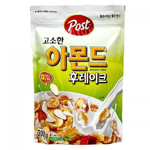 韩国Post扁桃仁味早餐玉米片300g*10袋/件