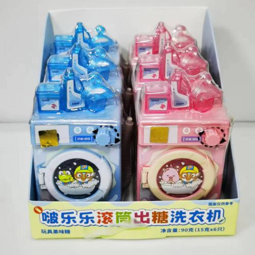 啵乐乐滚筒出糖洗衣机（玩具果味糖）15g*6个/组
