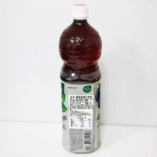 熊津蓝莓汁饮料1.5L*12瓶/件