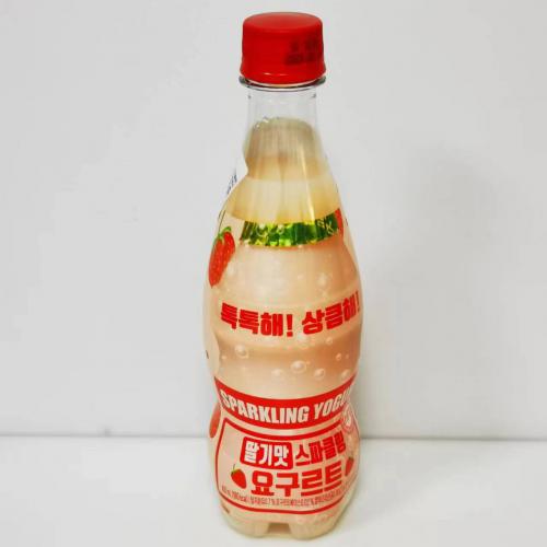 韩国YOUUS呱呱嘟乳酸菌草莓味碳酸饮料...