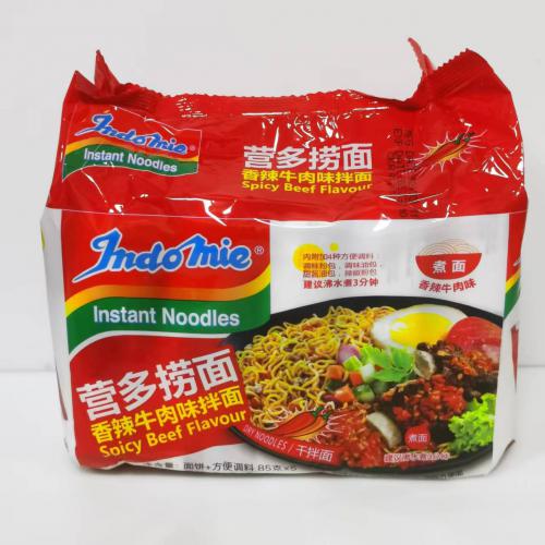 营多捞面（香辣牛肉味）五连包425g(85g*5包)*6袋/件