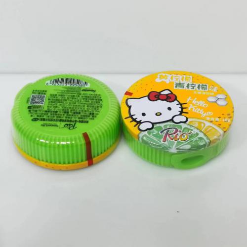 瑞怡乐Hello kitty黄柠檬+青柠檬味薄荷糖16g*9盒/组