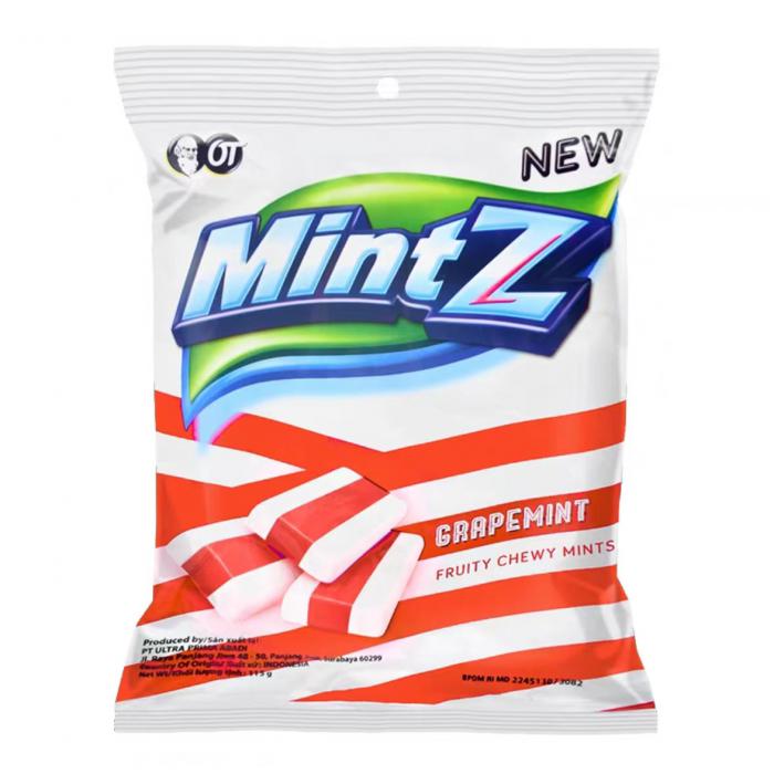 MintZ明茨樱桃薄荷味软糖115g*24包/件