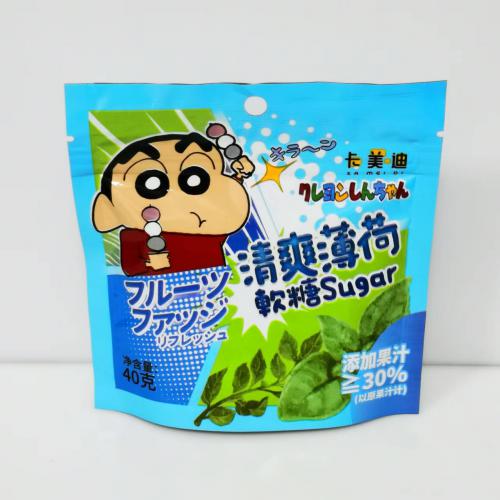 卡美迪蜡笔小新果汁软糖(薄荷味）40g*...
