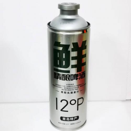 青岛琴鸥冰克斯精酿原浆啤酒1L*12罐/...
