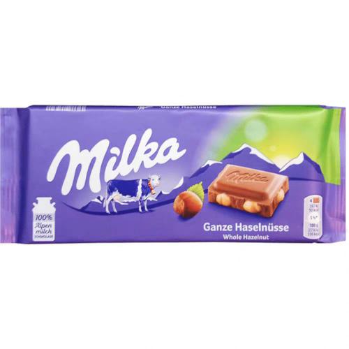 Milka因卡普整粒榛仁夹心牛奶巧克力1...