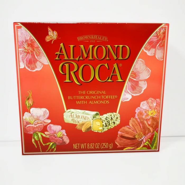 乐家扁桃仁巧克力味糖果250g*12盒/件