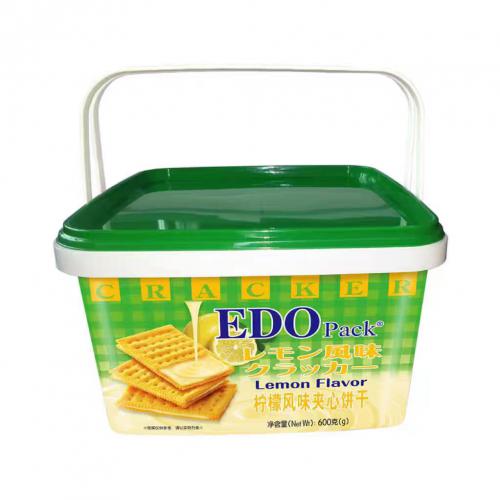 EDO Pack柠檬风味夹心饼干600g...