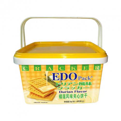 EDO Pack榴莲风味夹心饼干600g...