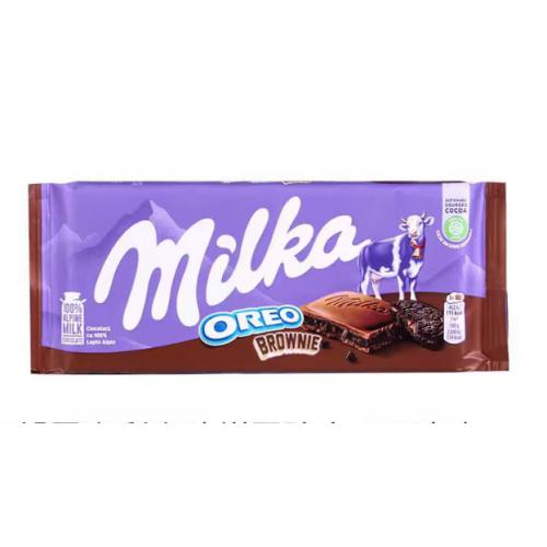 Milka因卡普布朗尼奥利奥夹心牛奶巧克...