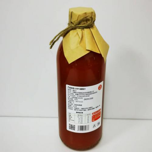 风趣玻璃瓶装NFC100%番茄汁1L*8瓶/件