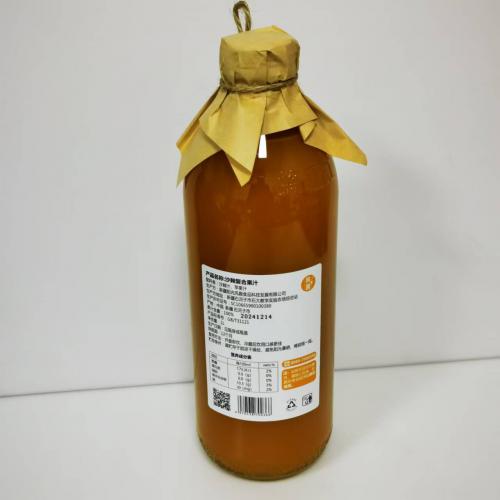 风趣玻璃瓶装NFC100%沙棘复合果汁1L*8瓶/件