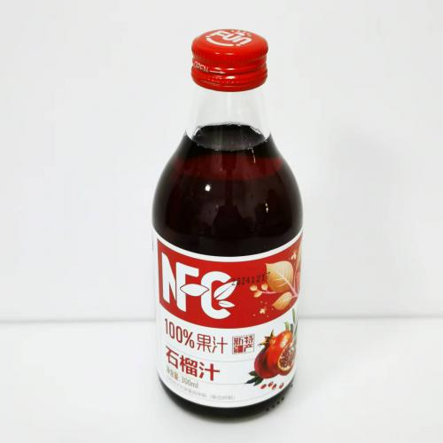 风趣玻璃瓶装NFC100%石榴汁300m...