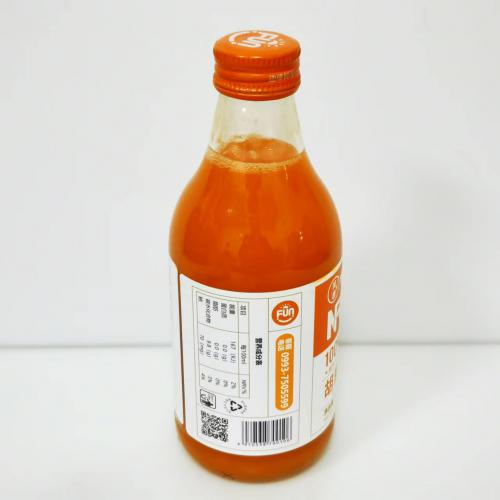 风趣玻璃瓶装NFC100%胡萝卜汁300ml*10瓶/件