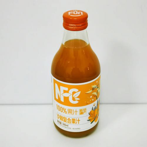 风趣玻璃瓶装NFC100%沙棘复合果汁3...
