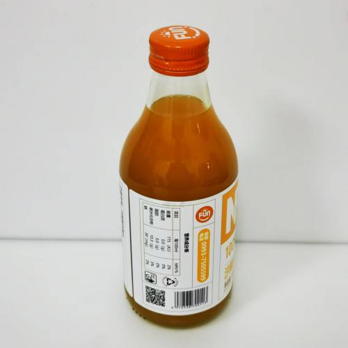 风趣玻璃瓶装NFC100%沙棘复合果汁300ml*10瓶/件