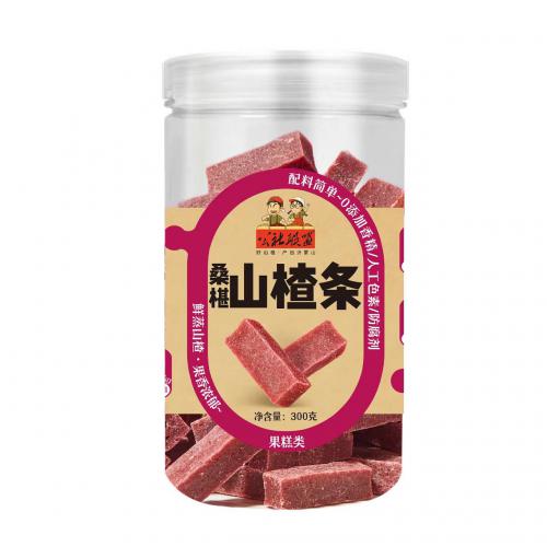 公社联盟桑椹山楂条300g*24罐/件