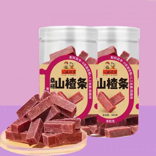公社联盟桑椹山楂条300g*24罐/件