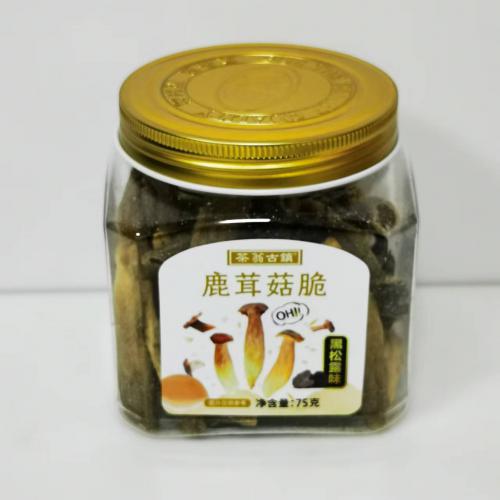 茶翁古镇鹿茸菇脆黑松露味75g*24罐/...