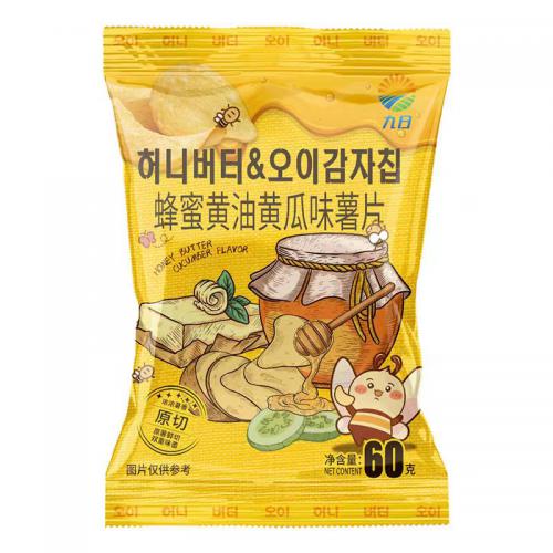 九日蜂蜜黄油黄瓜味原切薯片60g*20包/件