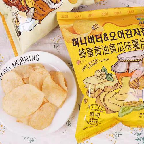 九日蜂蜜黄油黄瓜味原切薯片60g*20包/件