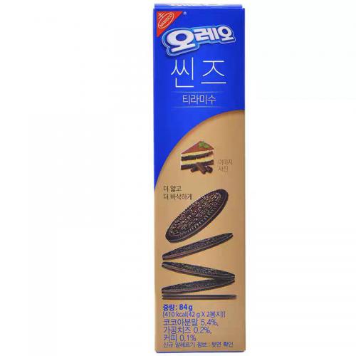 东西薄脆提拉米苏味夹心饼84g*24盒/件