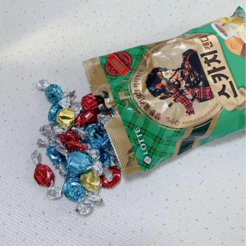 乐天苏格兰司考奇混合口味糖果157g*20包/件