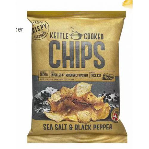丹麦恩美斯海盐黑胡椒味薯片150g*8包...