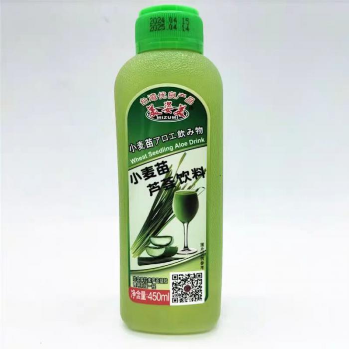 美姿美小麦苗芦荟饮料450ml*24瓶/件