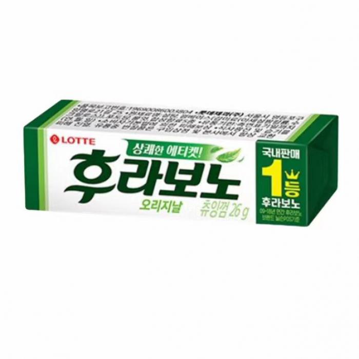 乐天绿色薄荷味口香糖26g*15条/组