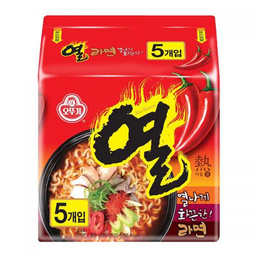 不倒翁热拉面600g（120g*5包）*8中包/件