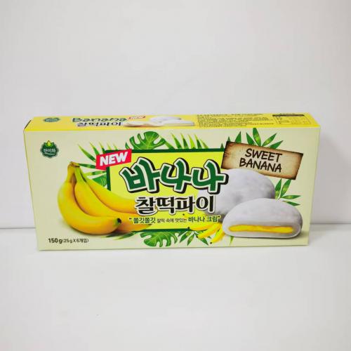 韩美禾香蕉味打糕150g（25g*6包）*12盒/件