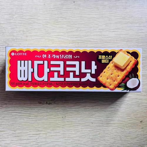 乐天椰奶饼干100g*30盒/件