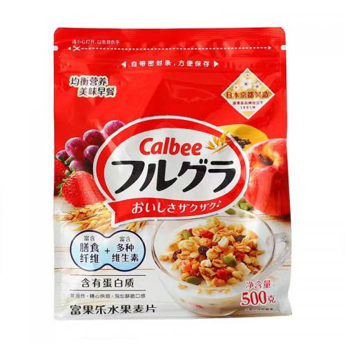 日本Calbee牌富果乐混合水果麦片（红...