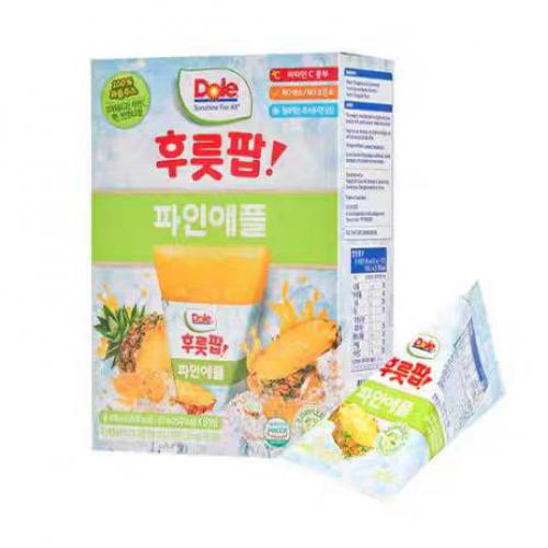 Dole（都乐）菠萝味冰沙饮料496ml(62ml*8袋）*10盒/件