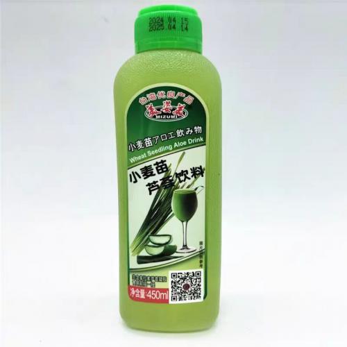 美姿美小麦苗芦荟饮料450ml*24瓶/件