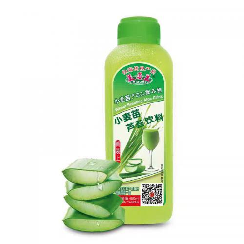 美姿美小麦苗芦荟饮料450ml*24瓶/件