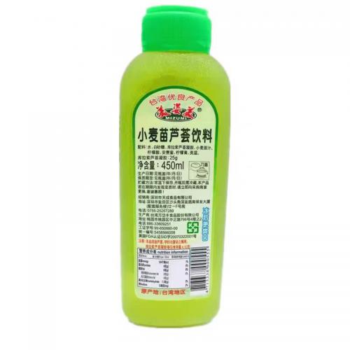 美姿美小麦苗芦荟饮料450ml*24瓶/件