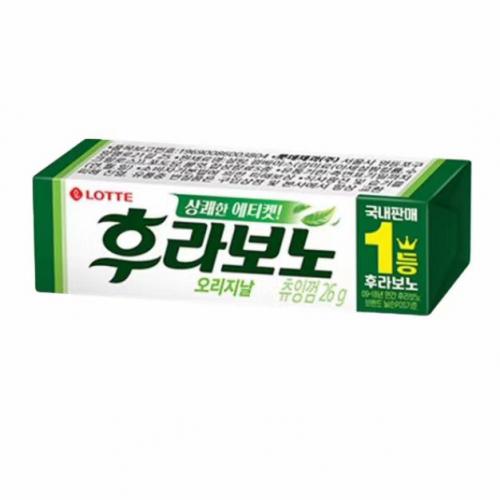 乐天绿色薄荷味口香糖26g*15条/组