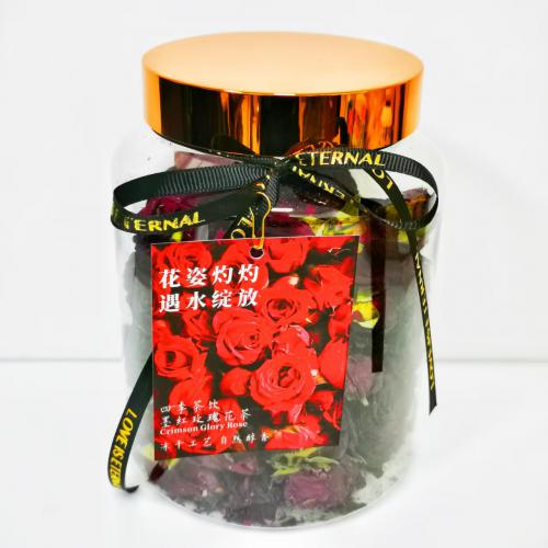 墨红玫瑰花茶100g*6罐/件
