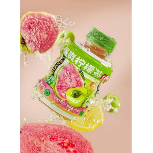 初饮爆爽柠檬茶油柑芭乐柠檬茶味饮品300...