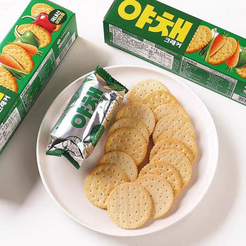 乐天蔬菜饼干83g*30盒/件