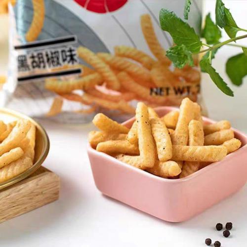 Calbee(卡乐比)黑胡椒味虾条70g*20包/件